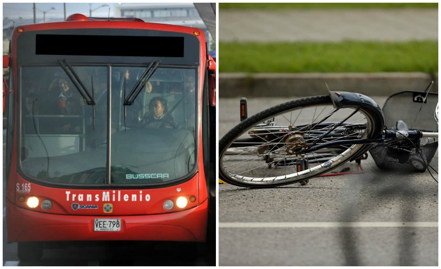 Transmilenio y bicicleta. Pulzo.