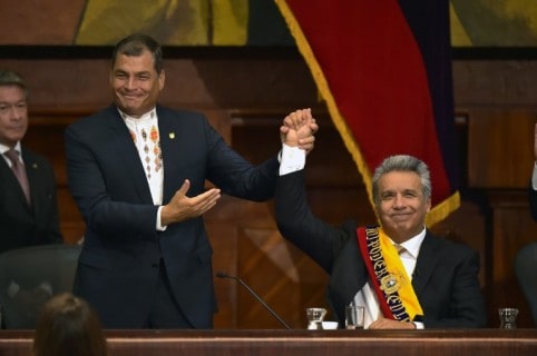 Rafel Correa y Lenín Moreno