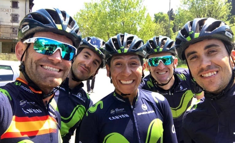 Nairo Quintana con el Movistar Team