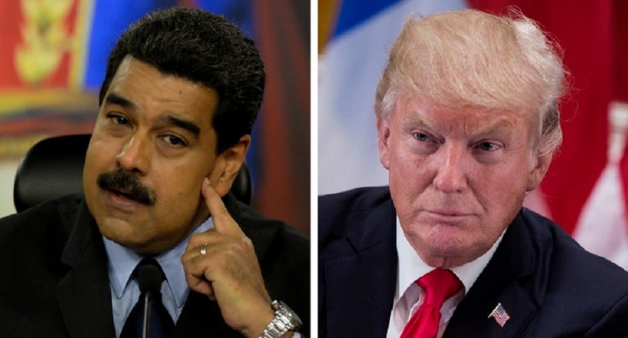 Nicolás Maduro y Donald Trump.