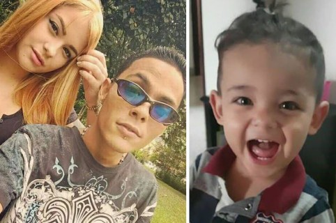 Daniela Galindo Sierra, Mateos Sepúlveda (mamá y padrastro del menor) y Miguel Ángel Rivera, niño asesinado