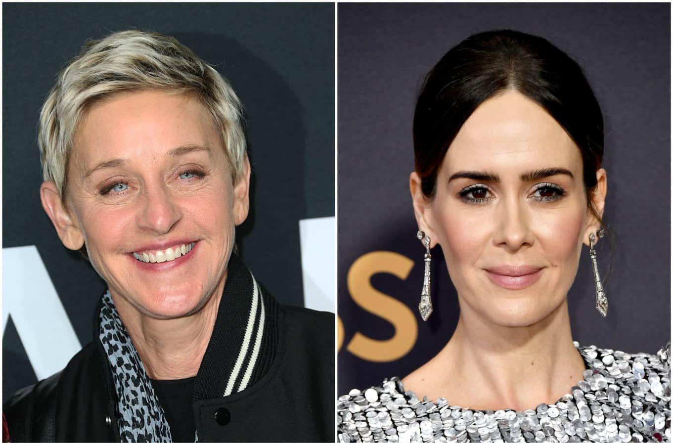 Ellen DeGeneres y Sarah Paulson. Pulzo.