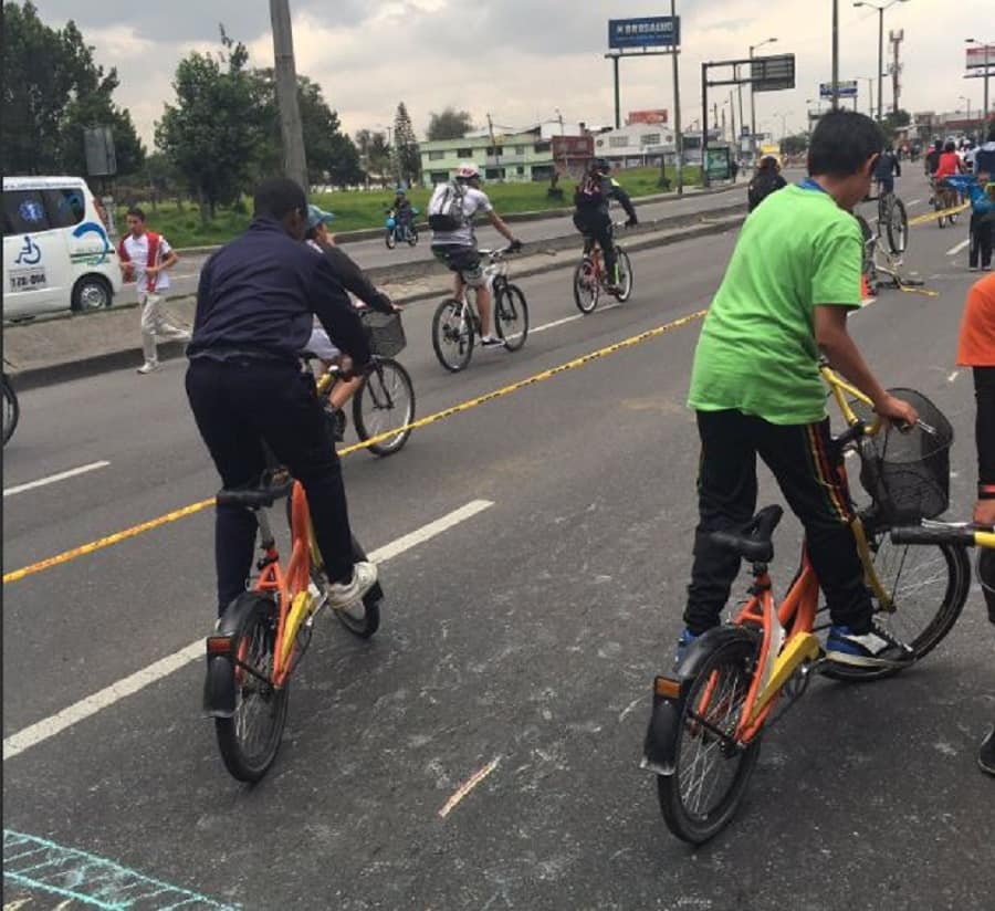 Niños del programa 'Al colegio en bici'