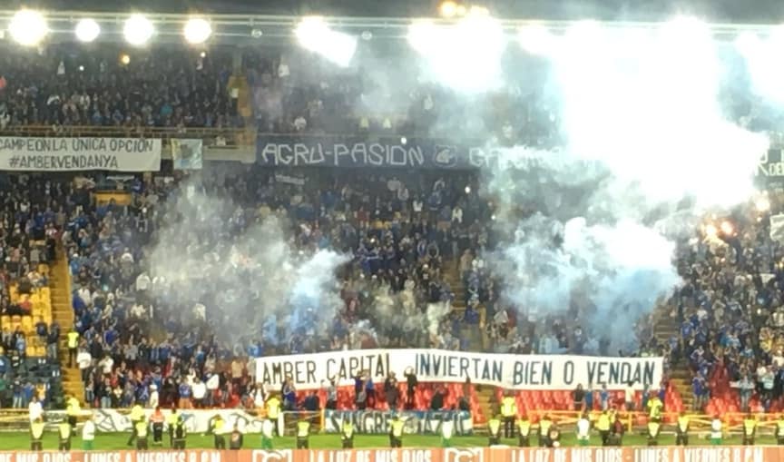 Protestas en El Campín