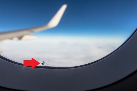 ventana de avión