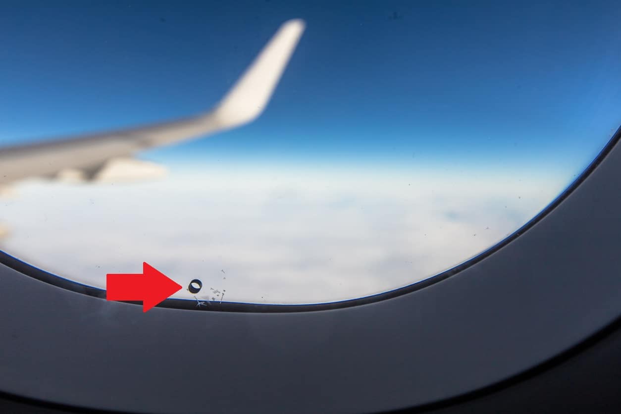 ventana de avión