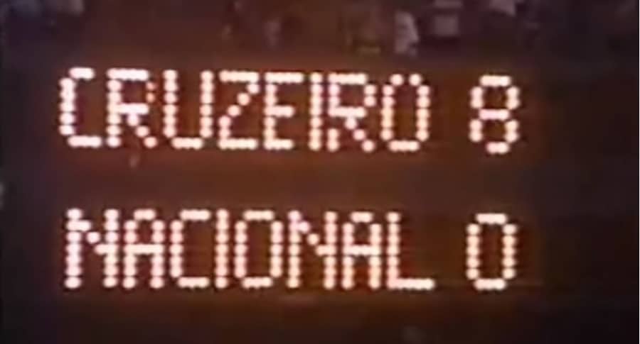 Cruzeiro 8-0 Nacional