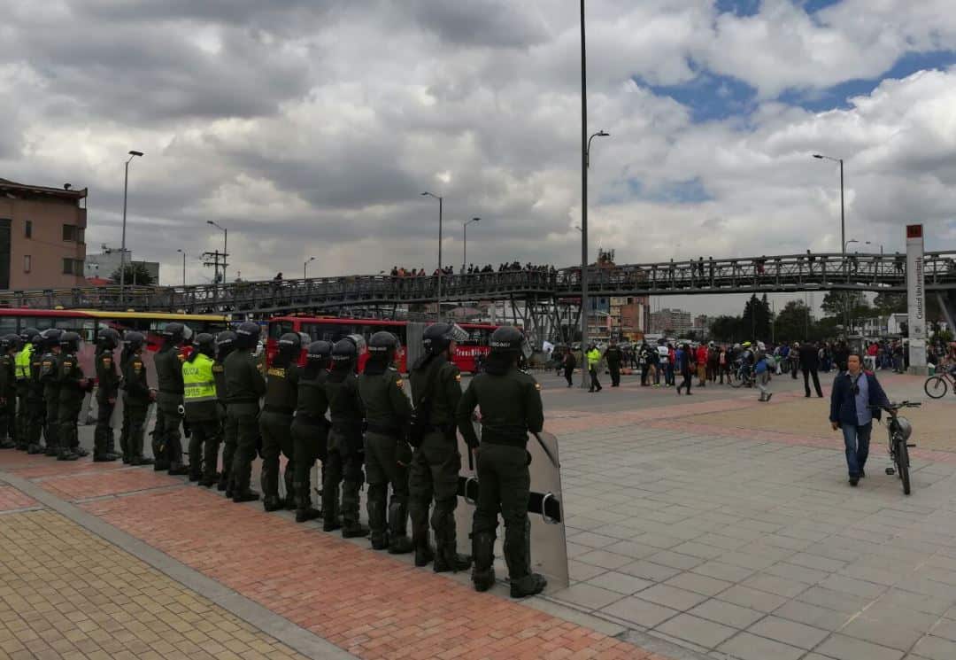 Bloqueos en la calle 26