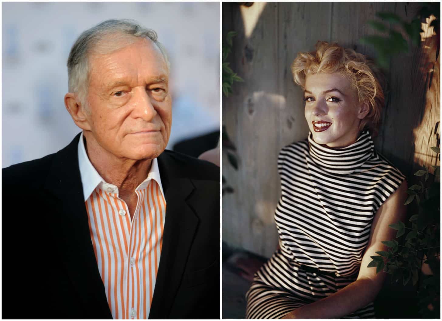 Hugh Hefner y Marilyn Monroe. Pulzo.