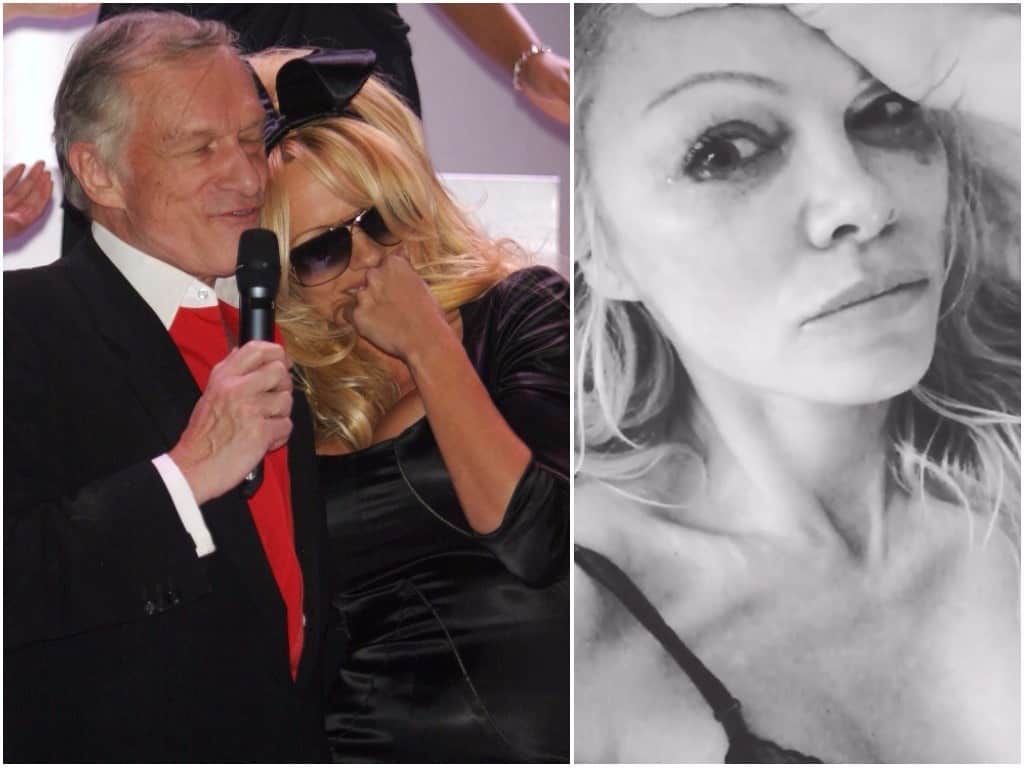 Pamela Anderson y Hugh Hefner