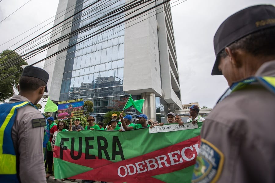Protestas contra Odebrecht en Santo Domingo.