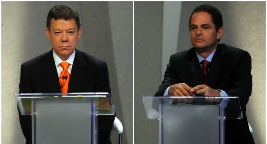 Juan Manuel Santos y Germán Vargas Lleras