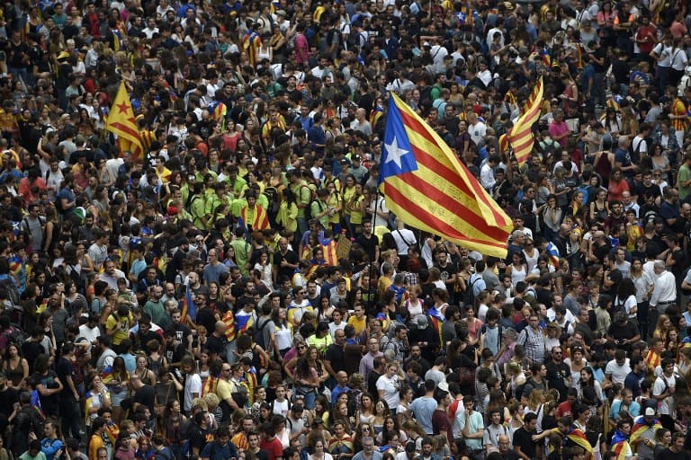 Manifestaciones en Cataluña