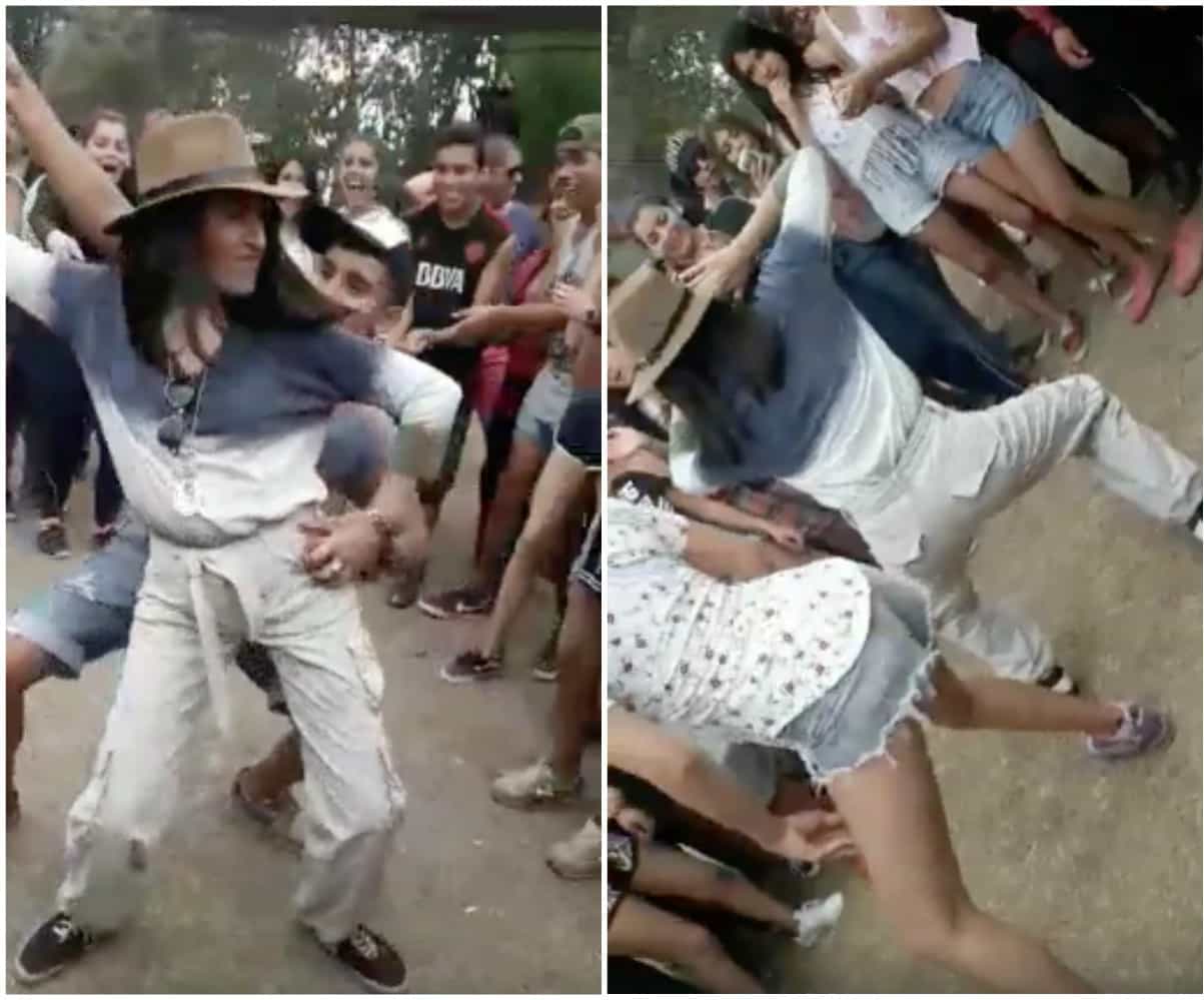 Profesora baila con estudiantes en Salta, Argentina. Pulzo.