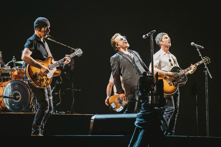 U2 en concierto. Pulzo.
