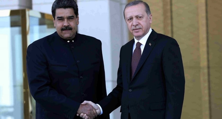 Nicolás Maduro y  Recep Tayyip Erdogan