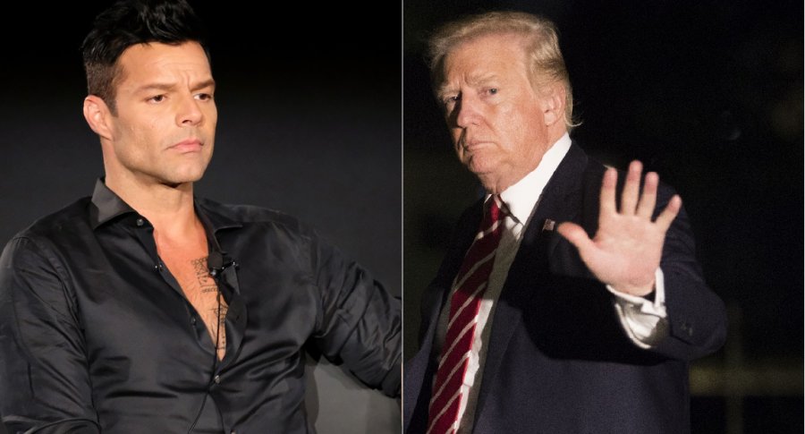 Ricky Martin, cantante, y Donald Trump, presidente de Estados Unidos.