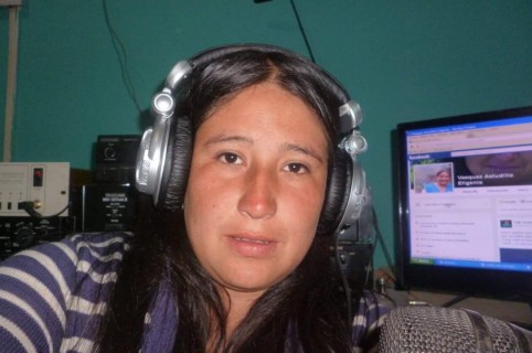 Comunicadora indígena María Efigenia Vásquez Astudillo. Pulzo.