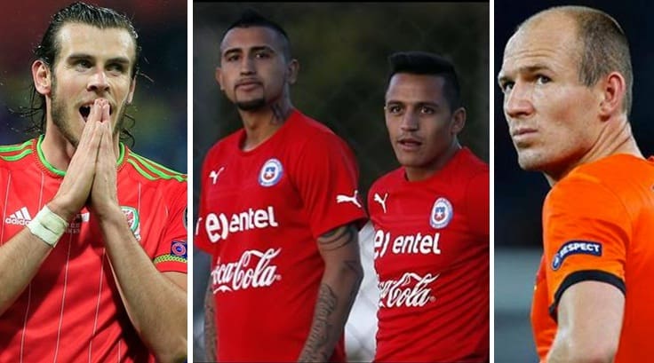 Bale, Vidal, Sánchez y Robben.