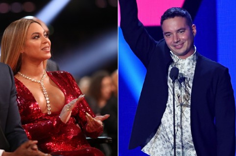 Beyoncé y J Balvin, cantantes.