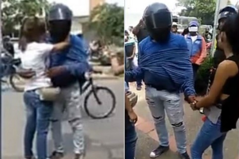 Pelea de mujeres por mototaxista