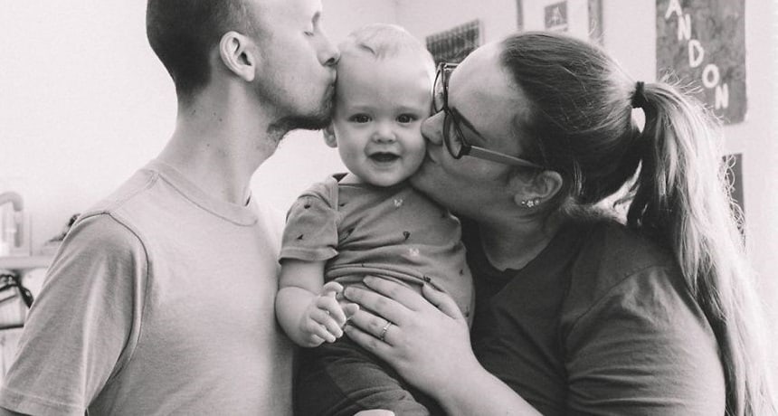 Brianna, Austin y su hijo