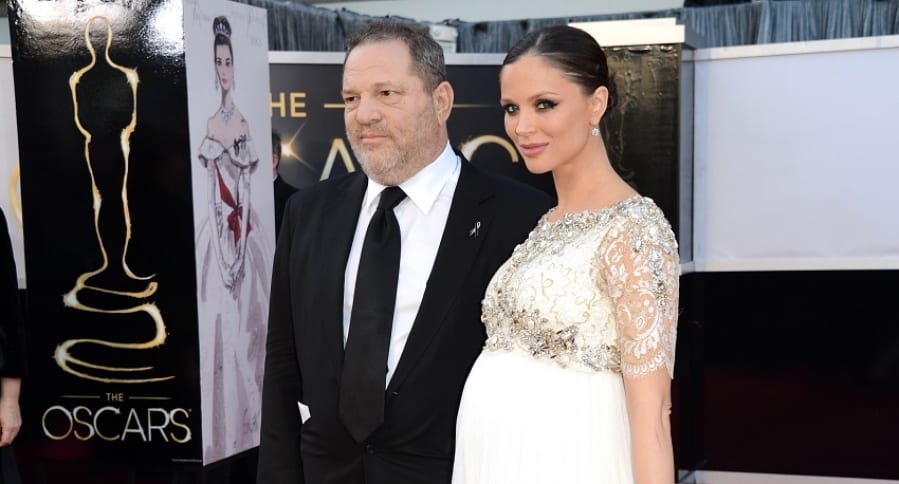 Harvey Weinstein y su esposa en 2013