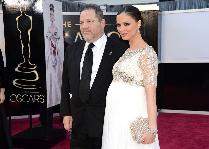 Harvey Weinstein y su esposa en 2013