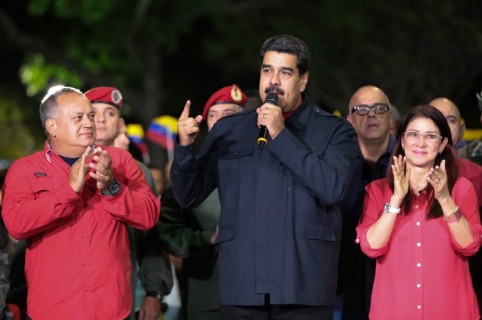 Nicolas Maduro, Cilia Flores y Diosdado Cabello