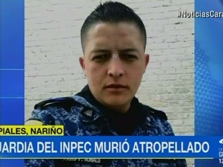 Ronald Rosero, guardián del Inpec. Pulzo.