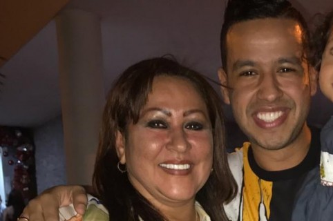 Patricia Acosta y su hijo, el cantante Martín Elías (Q.E.P.D.)