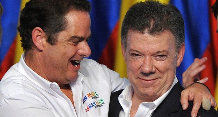 Germán Vargas Lleras y Juan Manuel Santos