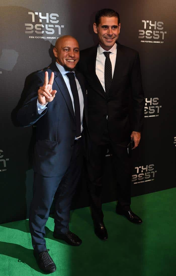Roberto Carlos y Fernando Hierro