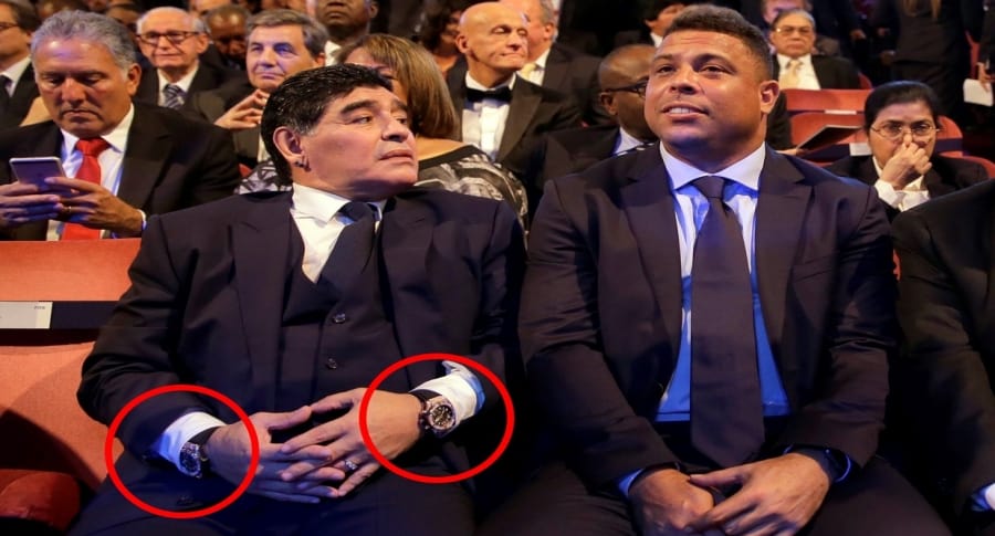 Maradona y sus relojes