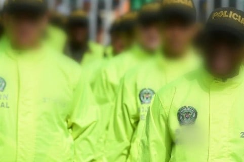 Uniformados de la Policía. Pulzo.