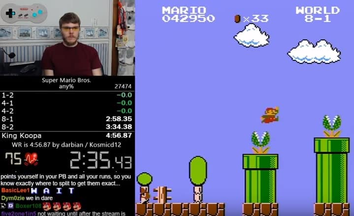 Record mundial de Super Mario Bros