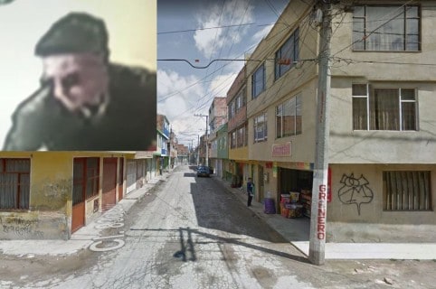 Foto del sicario. Barrio Jardín de Bosa, sitio donde ocurrió el crimen