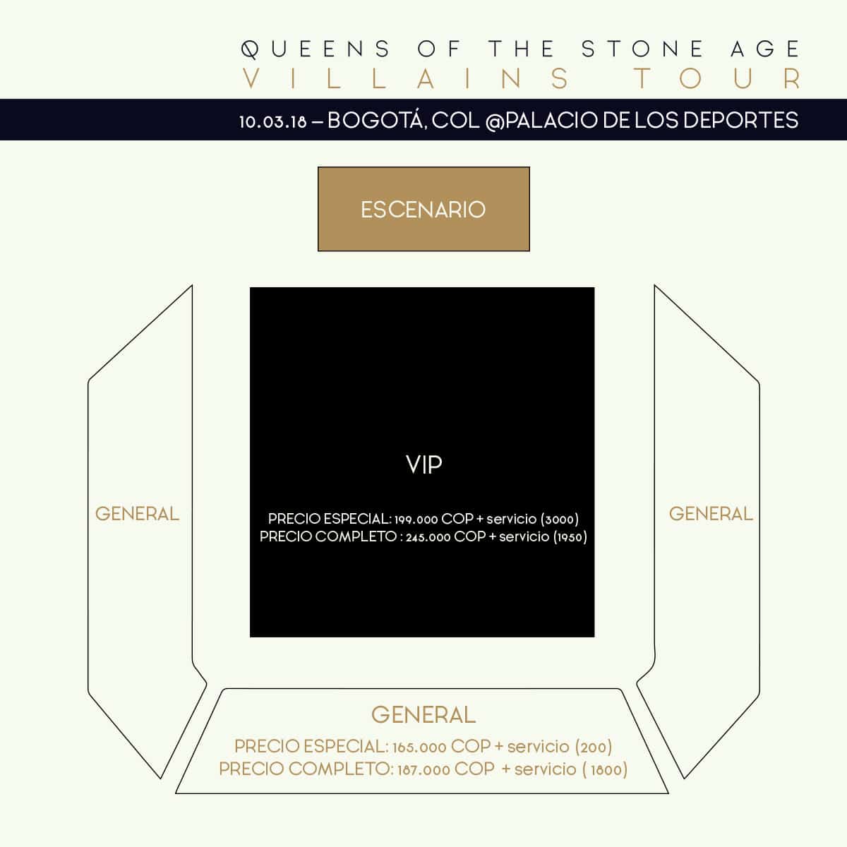 Plano concierto Queens of the Stone Age Plano concierto Queens of the Stone Age
