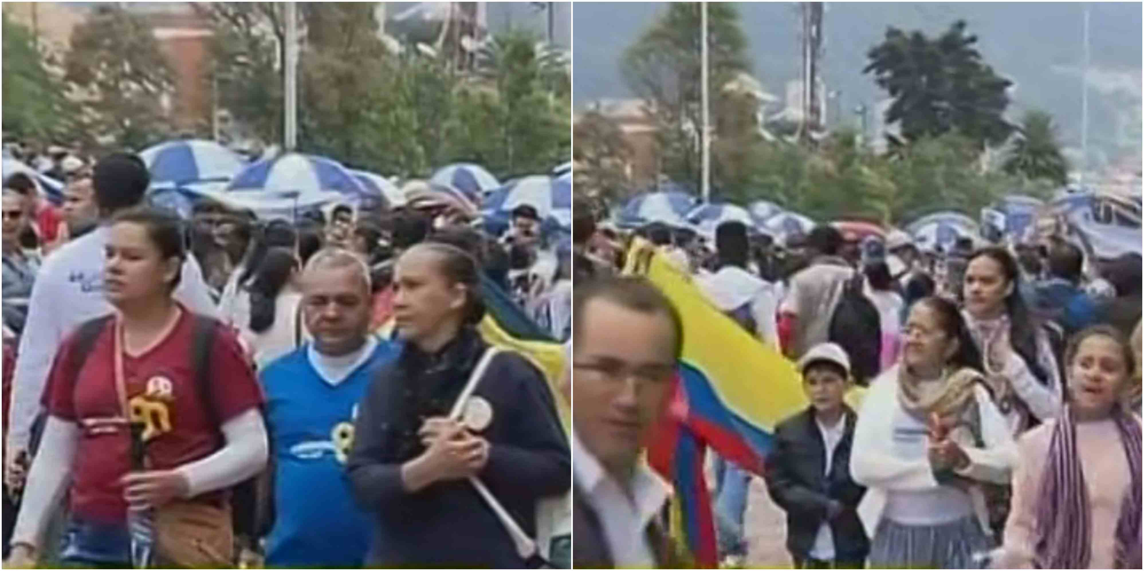 Cierres por marcha de cristianos Iglesia Pentecostal Unida de Colombia en Bogotá