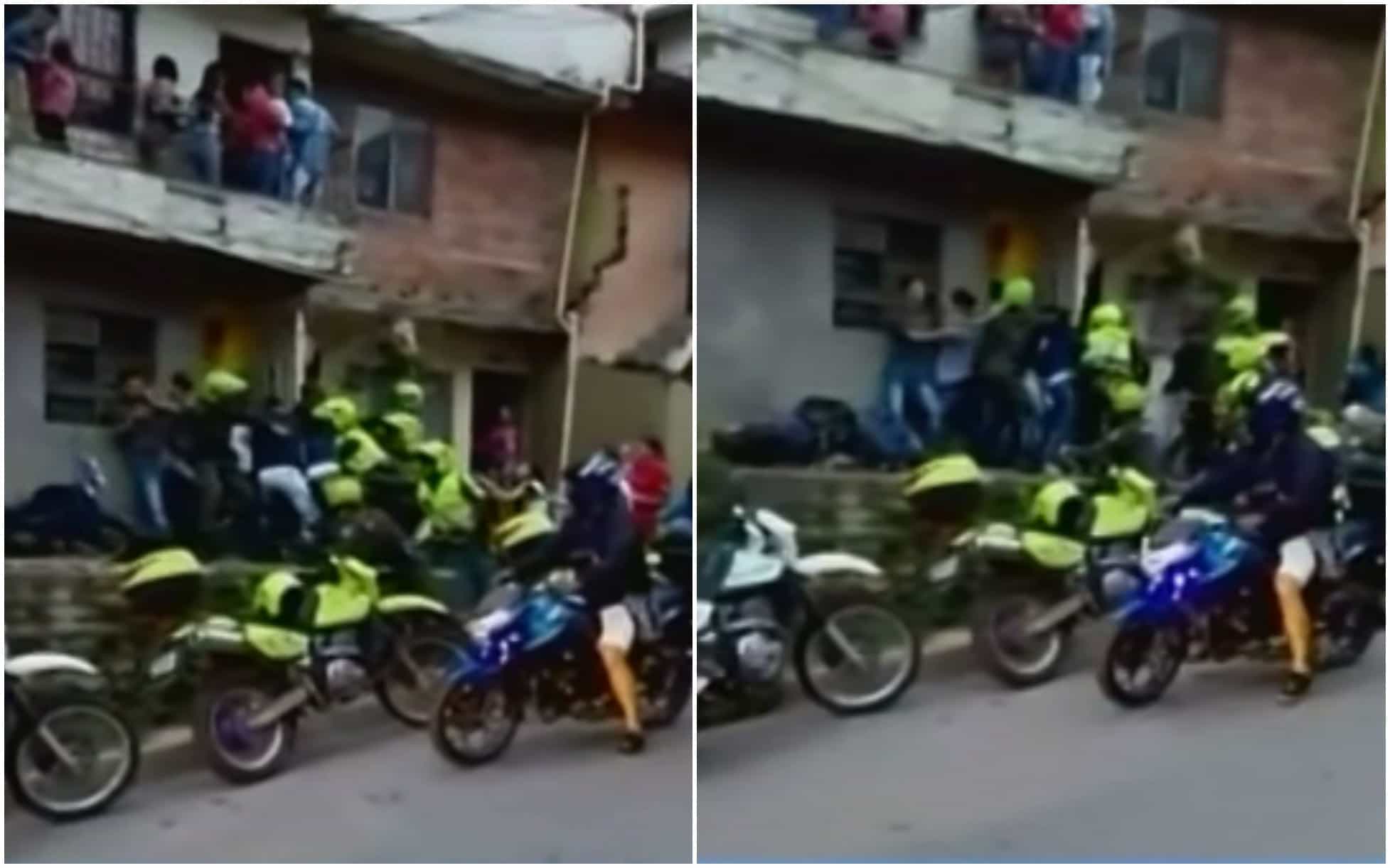 Asonada contra la Policía de Tránsito en Medellín. Pulzo.