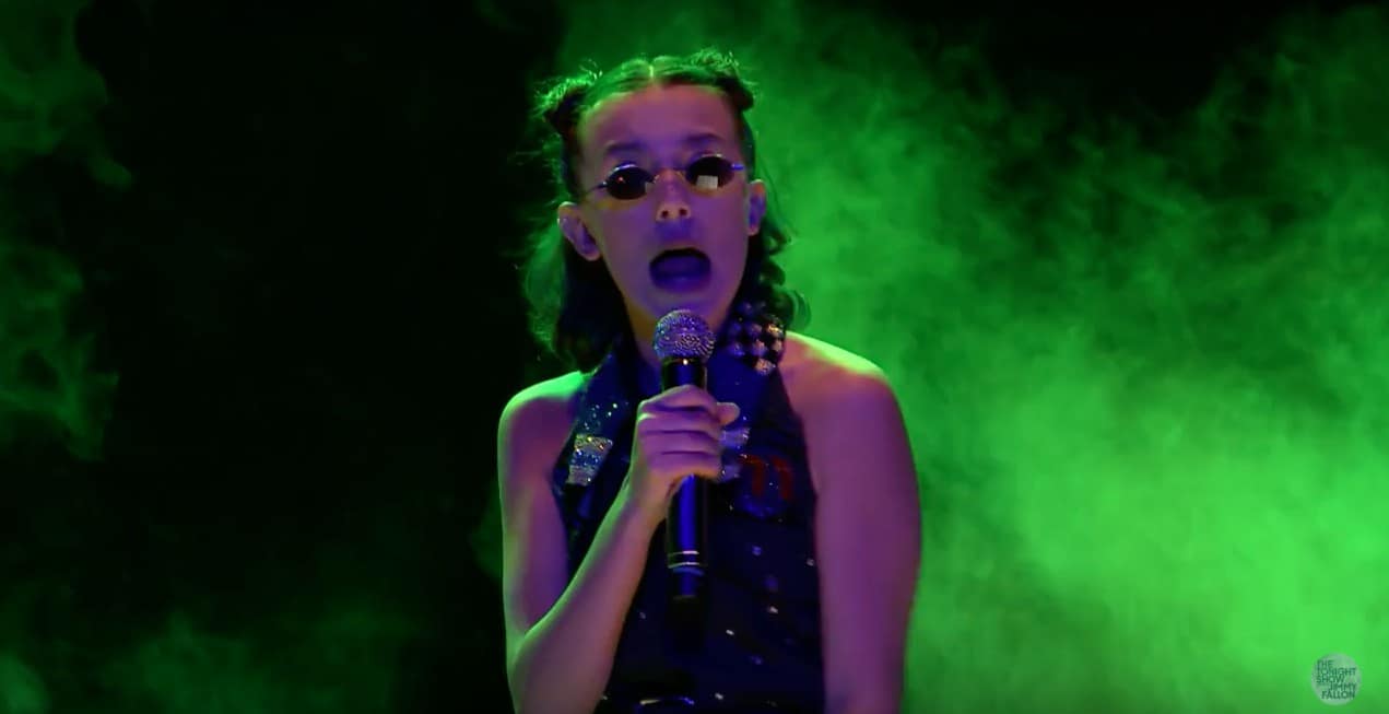 Millie Bobby Brown rapea en el programa del presentador Jimmy Fallon. Pulzo.