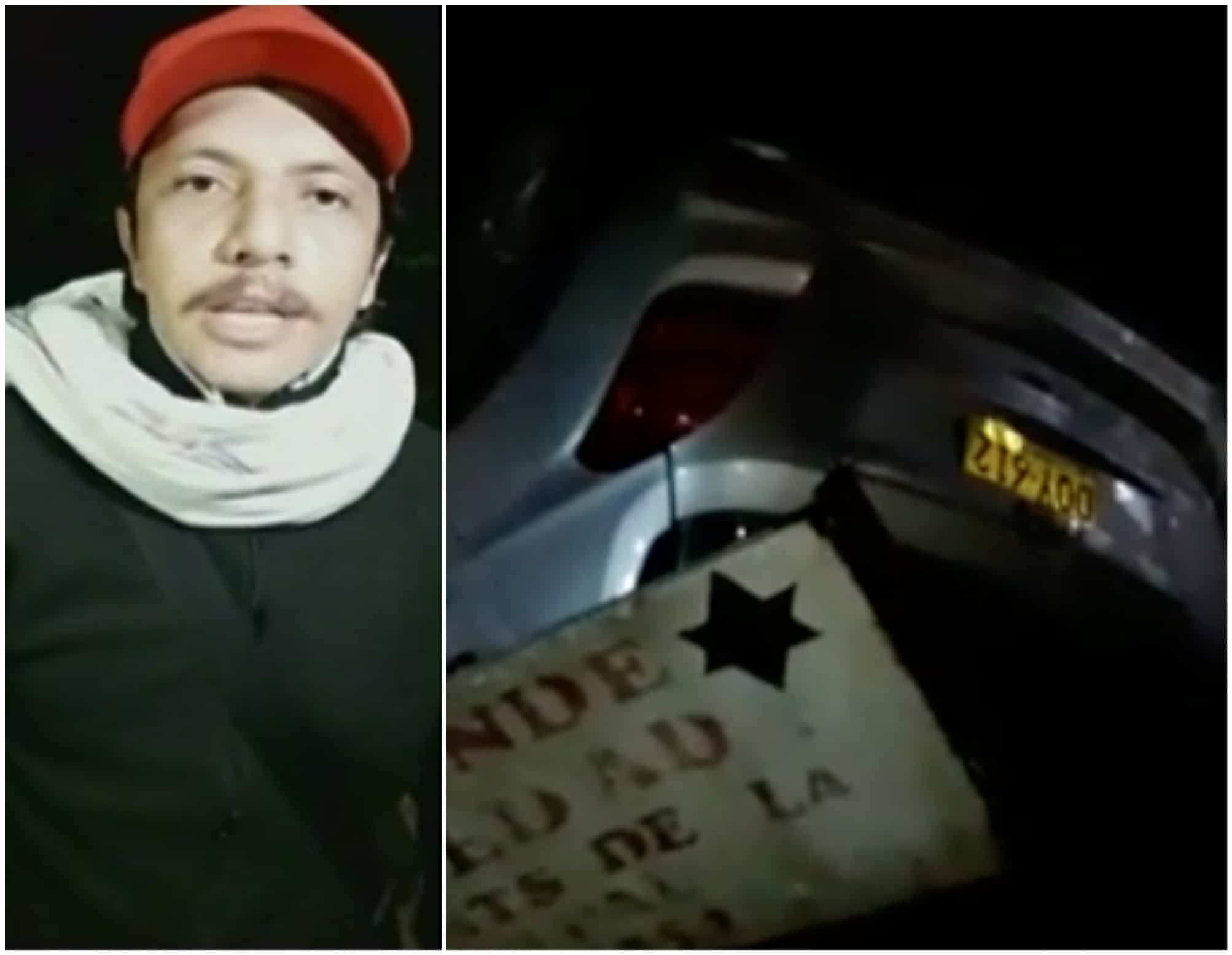 Harvey Morales, imitador de Joan Sebastian, y su carro accidentado. Pulzo.