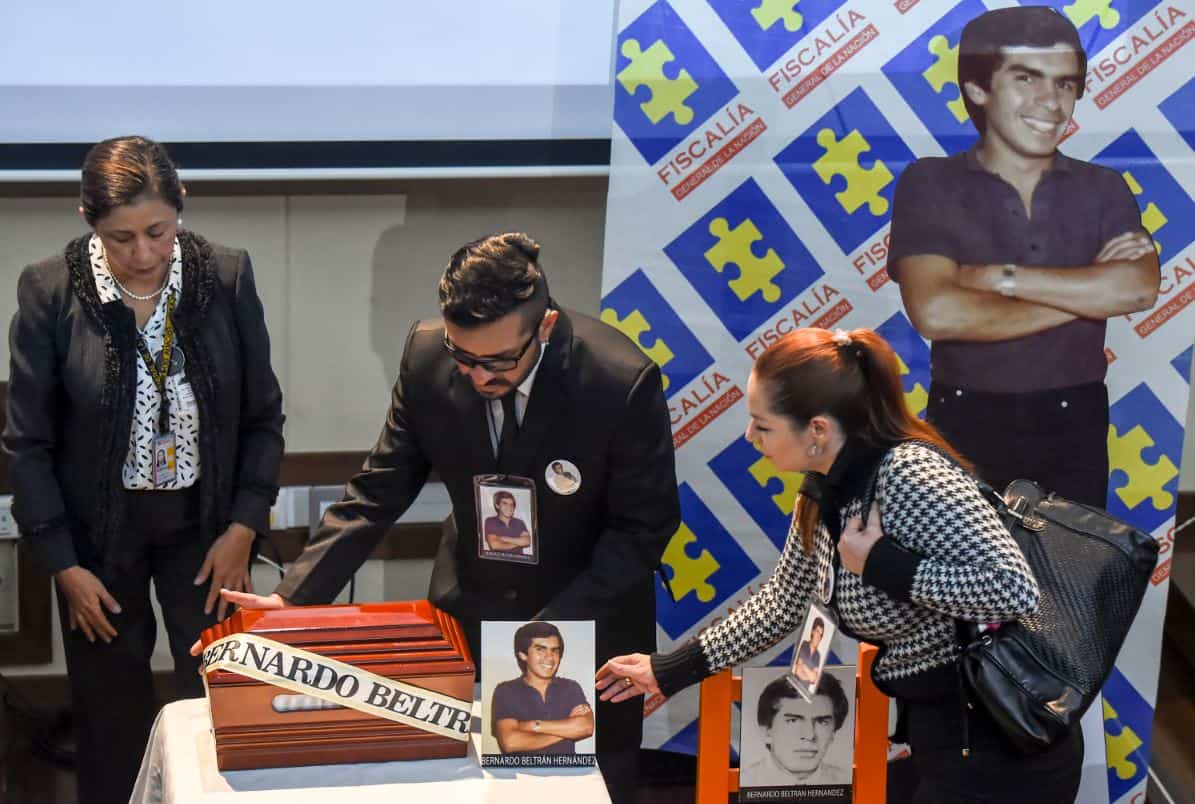 Entrega restos de Bernardo Beltrán