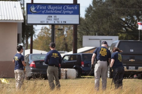 Primera Iglesia Baptista, en Sutherland Springs, Texas.