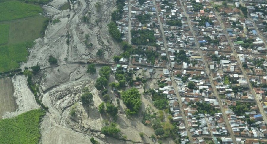 Panorámica del municipio de Corinto (Cauca), donde ocurrió la emergencia