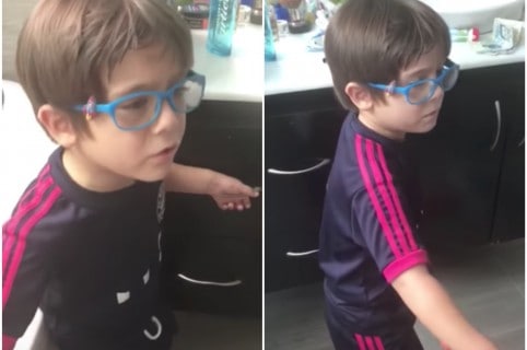 Niño paisa que se volvió hincha del Junior. Pulzo.