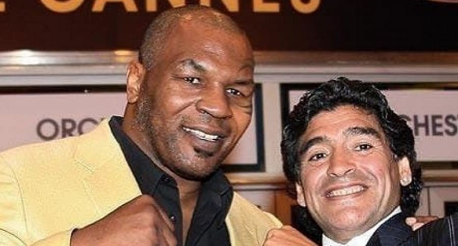 Mike Tyson y Diego Maradona