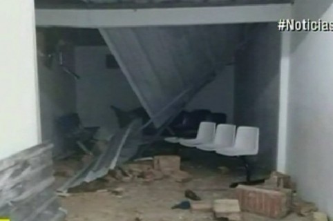 Techo que se cayó en hospital de Tunja. Pulzo.