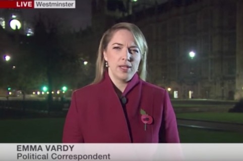 Periodista de la BBC Emma Vardy. Pulzo.