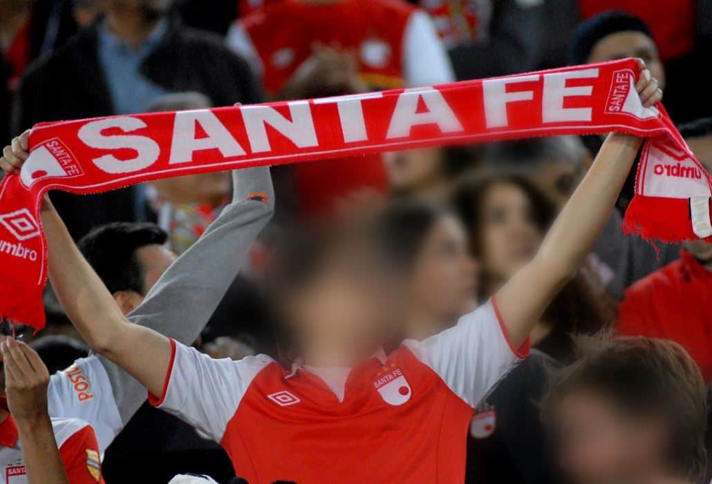 Hinchas de Santa Fe.